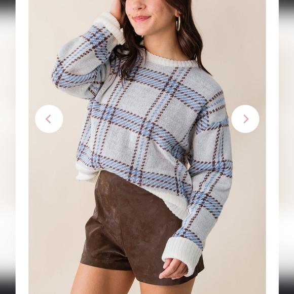 Plaid Sweater - Picture 7 of 11